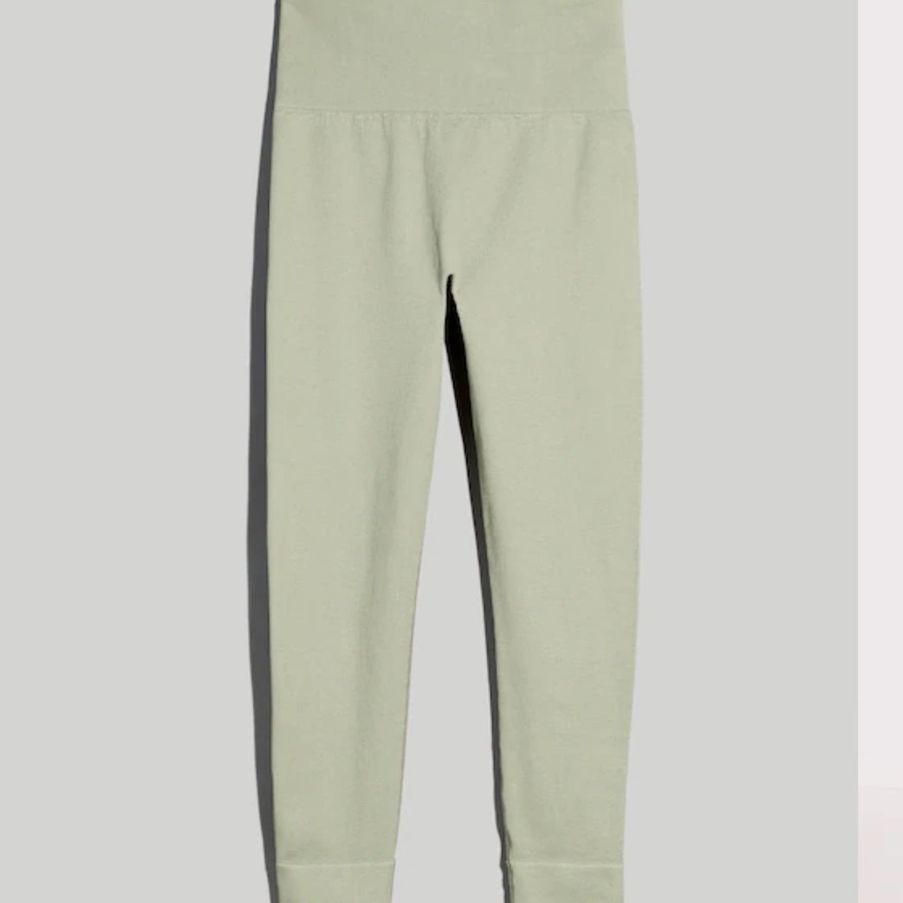 Madewell Seamless Ribbed Green Leggings